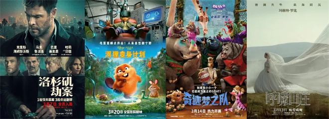 年度票房冲刺100亿，3月最全片单来了！